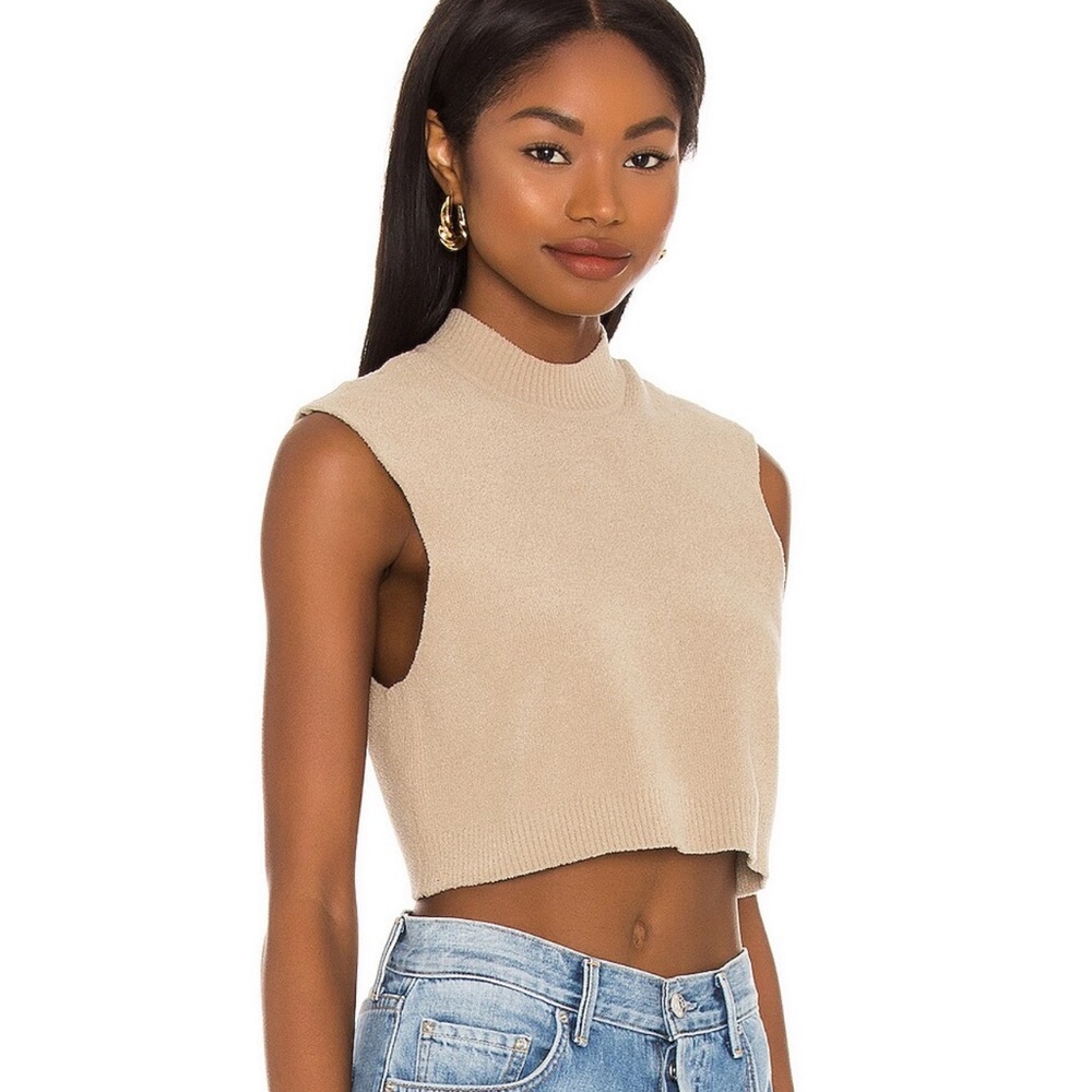 X SOFIA RICHIE ELIZA KNIT MUSCLE TEE